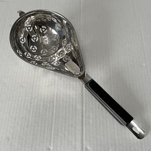 Vitantonio Stainless Steel Pasta Colander Handle Strainer Dipper Scoop 17" Italy